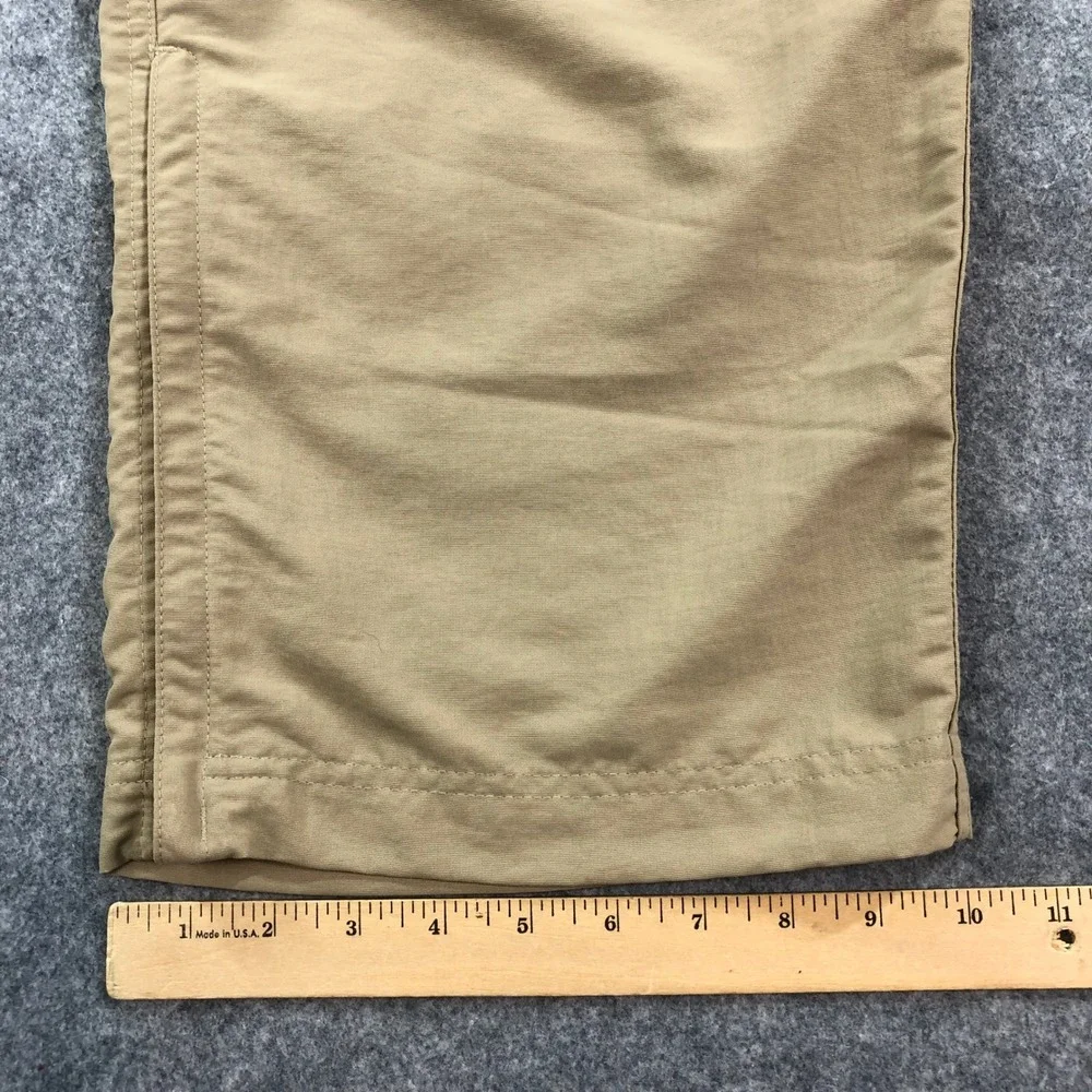 The North Face Mens Cargo Pants XL Tan Convertible Hiking Belted Nylon Outdoors
